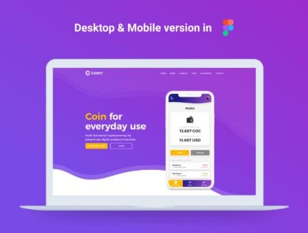 coiny app and landing page